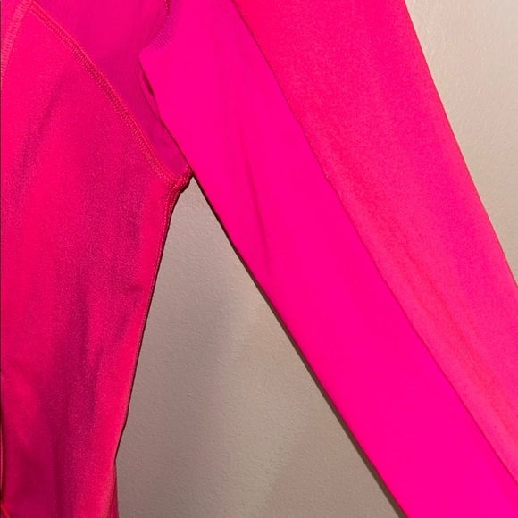 Abercrombie & Fitch Vibrant Pink Half-Zip Top - Picture 5 of 6